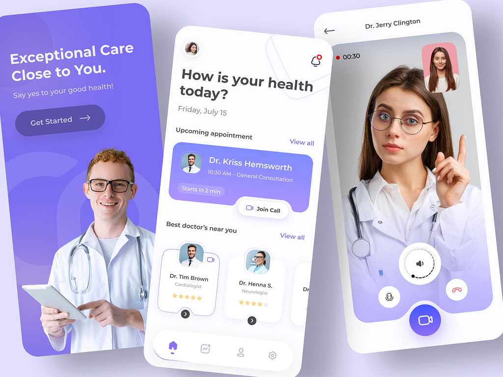 Healthcare app design mobile app by lazy kar for LazyInterface UI UX ...