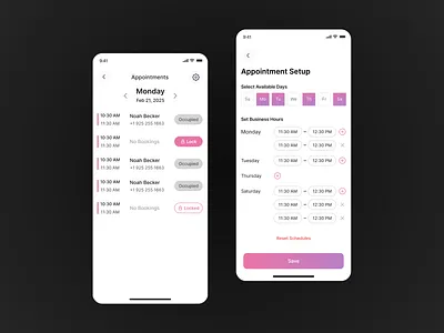 Jukto - Appintment Setup UI Design app design appointment setup ui design
