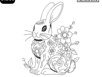 Easter Bunny Embroidery Design - Machine Embroidery File embroidery for home