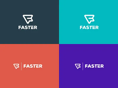 Faster brand mark and accountingfinancial arrow brand identity branding f letter fast finance logo design minimalist logo modern logo