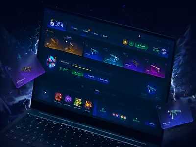 Craze Skin - Game Profile branding cases casino counter strike craze skin crypto casino cs go cs2 gambling game interface game profile game ui gaming igaming interface open box open cases opening cases skins csgo web design