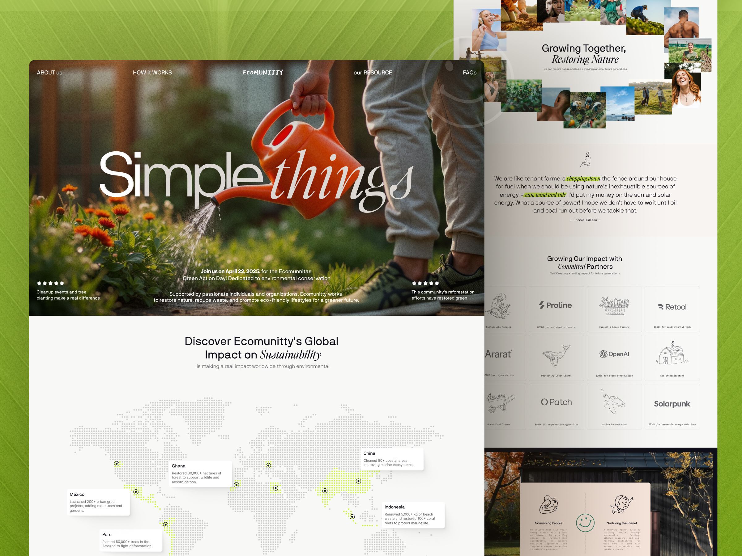 Ecomunitty - Agriculture Website Design agency agronomy branding community crops design emura farm farmer graphic design illustration maps marketing nature saas ui uiux ux web website