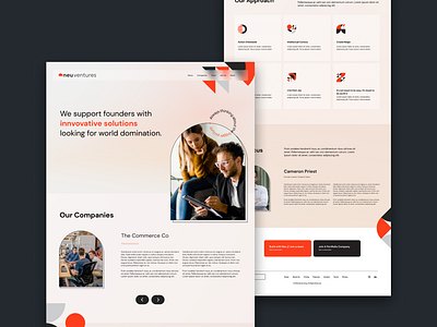 Website design & build for Neu Ventures agency web web design website