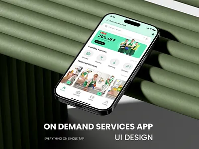 On Demand Service App | UI Design app development cleaning app design figma home service app mobile app design on demand app development on demand service app photoshop ui ux