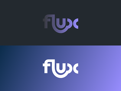 Logo design for Flux brand branding startup