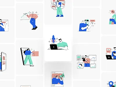 Vidily pack 2.0 | Finance and shopping Illustration pack design finance icon illustraion illustration illustration pack illustrator kit payment piqo shopping svg ui vector