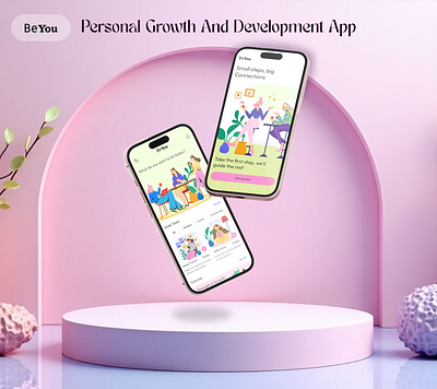 BeYou: Your Personal Social Confidence Companion ai app app design awesome branding design illustration mobile app modern personal companion selfcare app ui ui ux design ux design