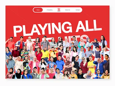 Radio Streaming Z99.9 FM - Landing Page entertainment landing page media music platform radio song streaming ui design uiux ux web design website