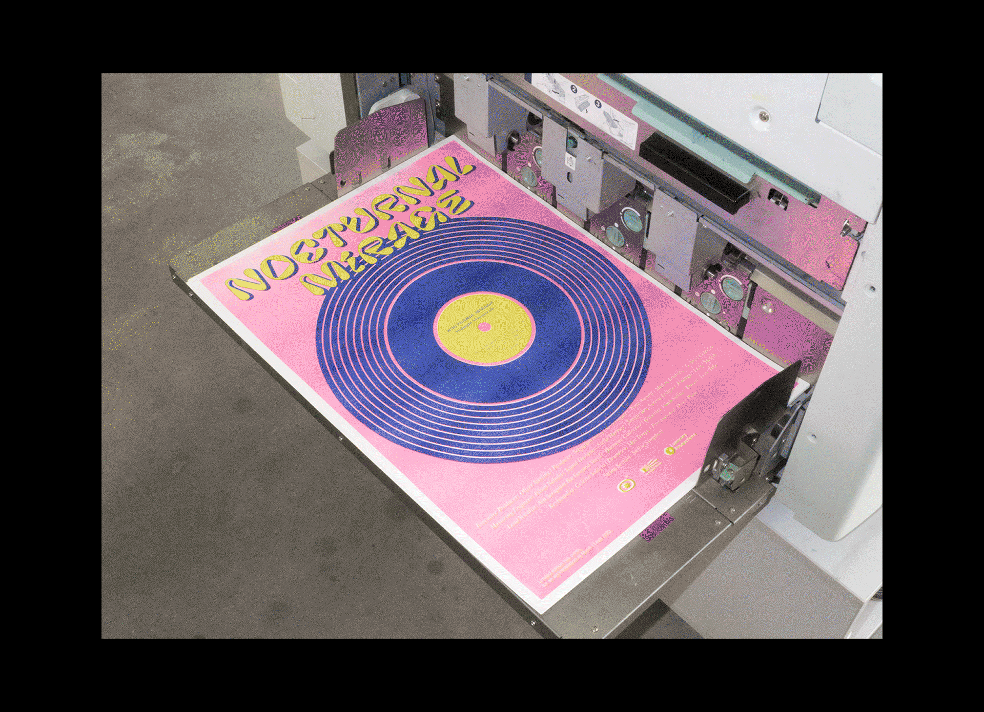 Real posters for fake bands branding design graphic graphic design graphics illustration layout logo mockup poster screenprint typography vector