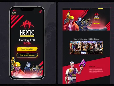 Gaming Website Design about us branding computer game design entertainment freelancer gaming graphic design home page illustration landing page logo mobile adaptation ui ux vector web design website