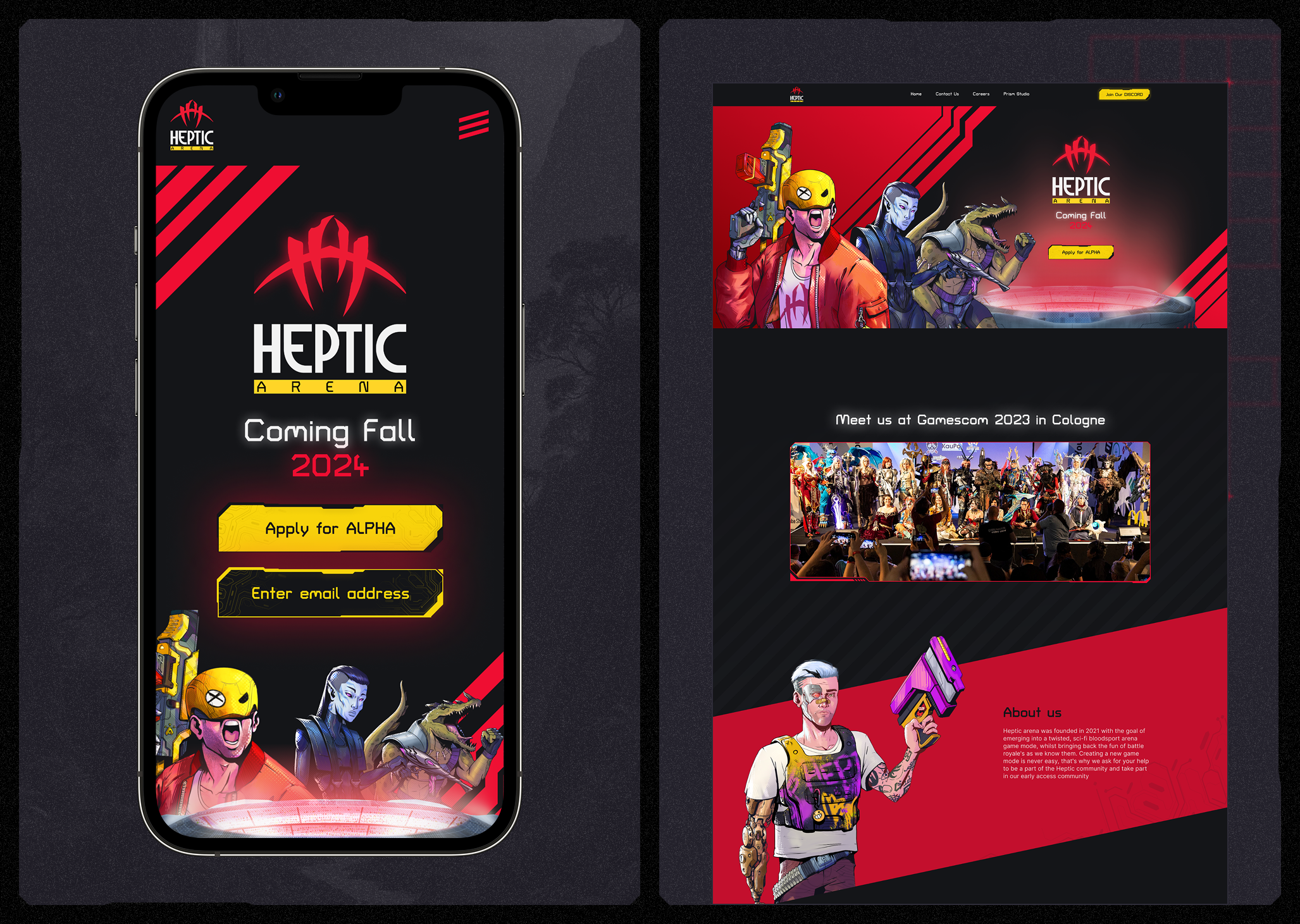 Example of Website Design (With Mobile Adaptation)