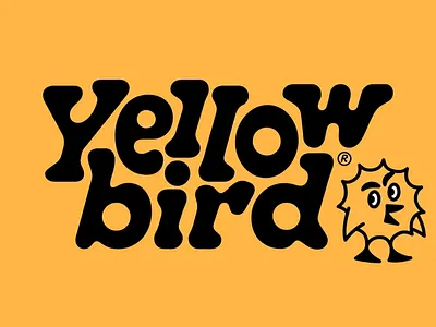 "Yellow bird" Typographic Design bird bird illustration black letters black typography color contrast colorful contrast creaative creative font design font design graphic design high contrast typface typo typographic design typography yellow yellow orange background yelow design