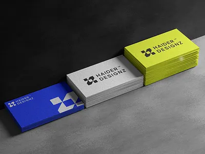 HAIDER DESIGNZ BRAND LOGO 3d brand logo branding graphic design logo ui