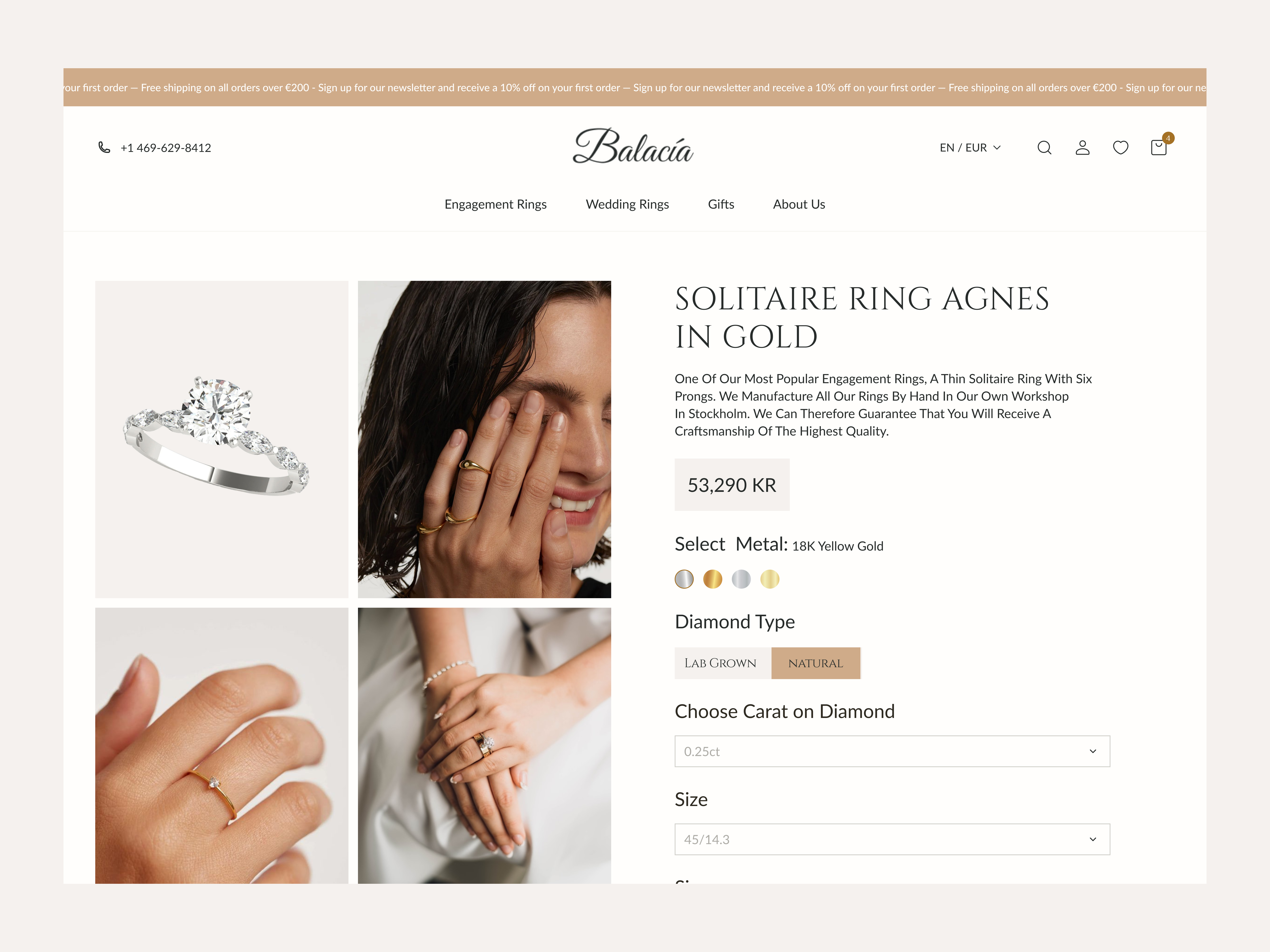 Example of E Commerce Website (Design + Dev)