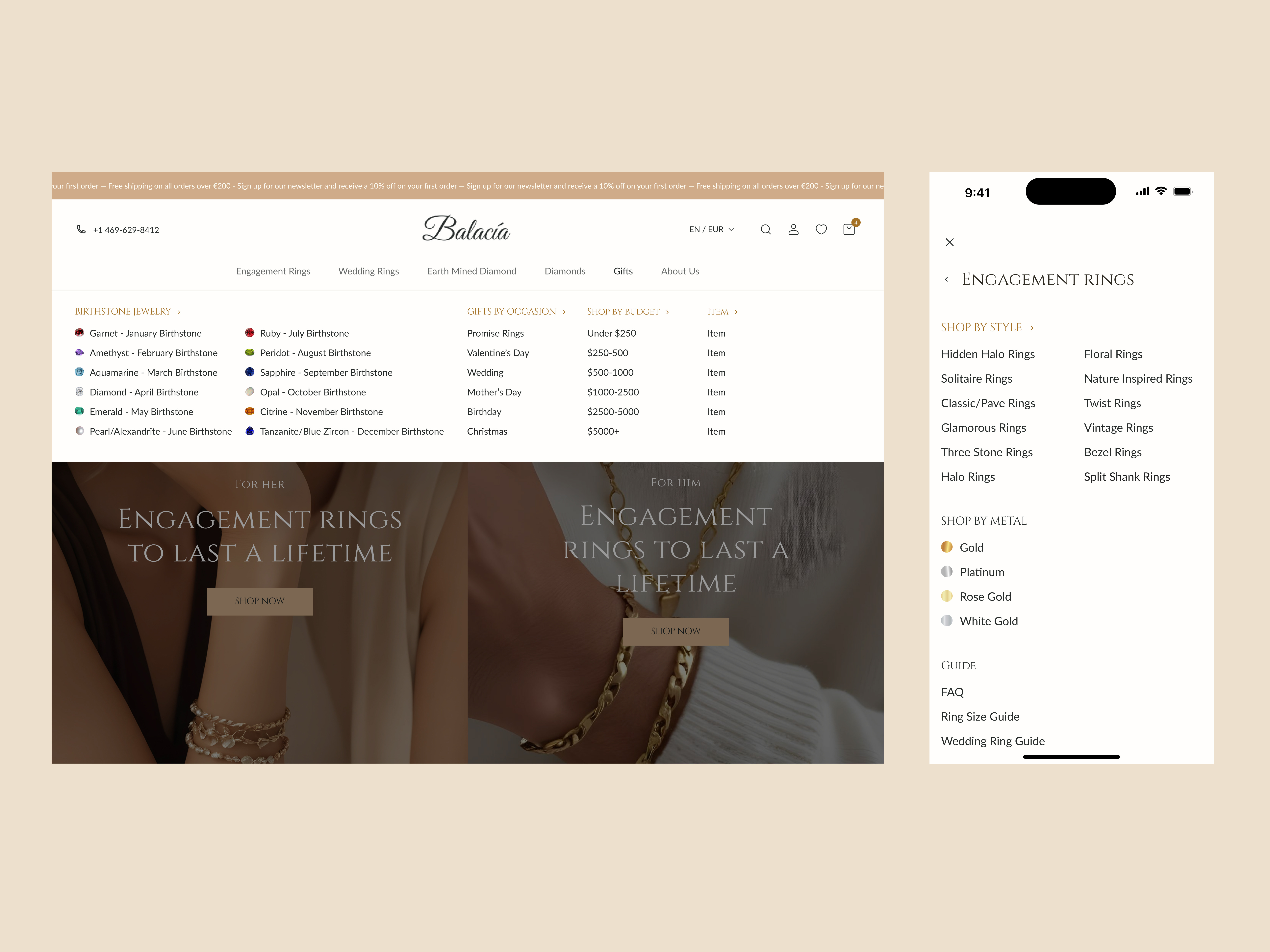 Example of E Commerce Website (Design + Dev)