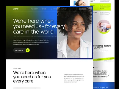 Modern Healthcare Landing Page Exploration appointment child doctor health healthcare medical mother online