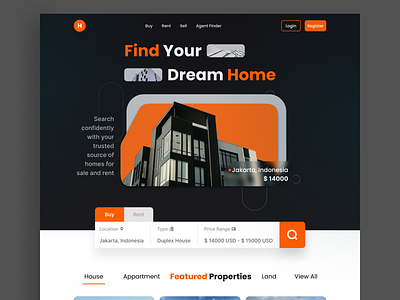 High Park Properties | Landing Page Design agency apartement architecture building e commerce home home page house landing page marketplace properties property real estate real estate web realestate residence ui ux web website design