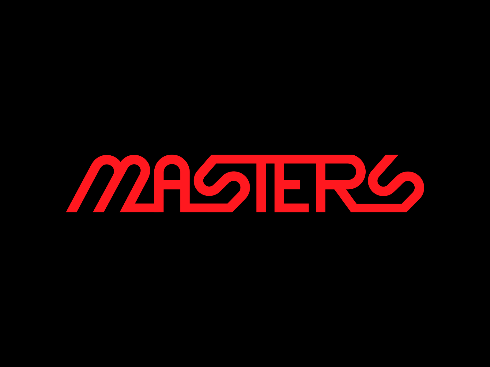 Masters ▲ customtype flatlogo logo logoconcepts logodesign logoproject logotype masters minimalism patrykbelc typography
