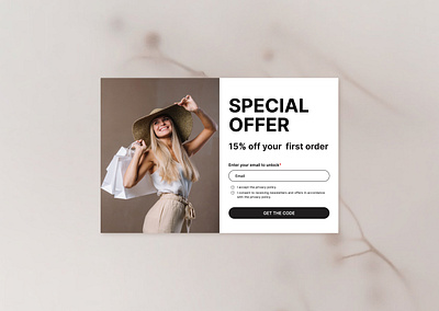 Pop-Up dailyui fashion nude popup ui ux