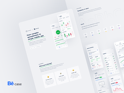 Yowlo - fintech mobile app, Behance case stuy behance case study clean interface compare screen edtech emoji empty state finance fintech gauge chart ios app line chart listing market mobile app money pie chart splash screen stock and funds stock market