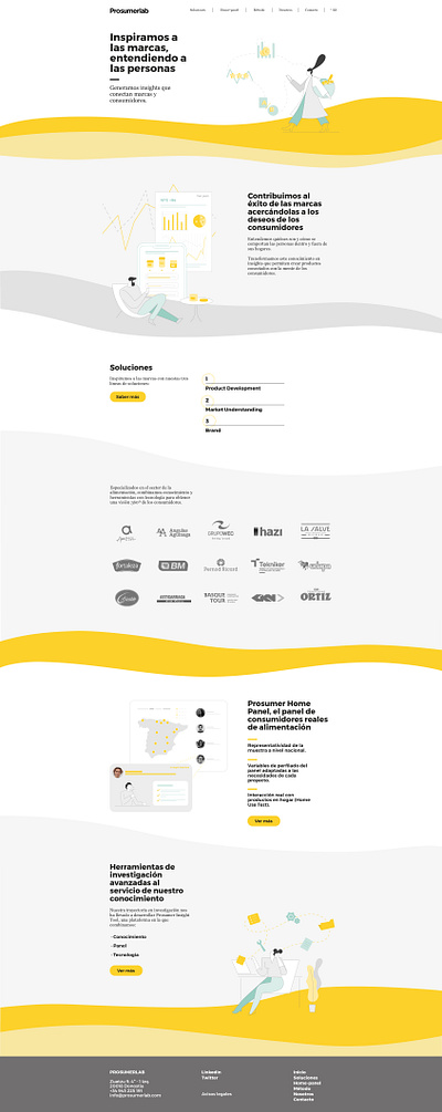 Prosumerlab website graphic design illustration ui ux website