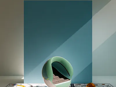 The chair 3d design graphic design illustration