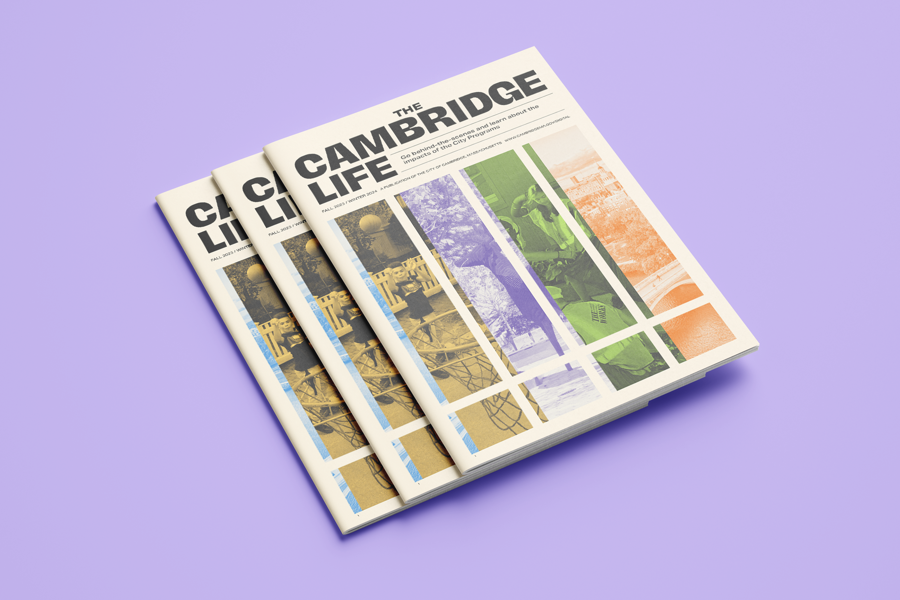 The Cambridge LIFE Magazine 2024 digital collage editorial design illustration mixed media typography