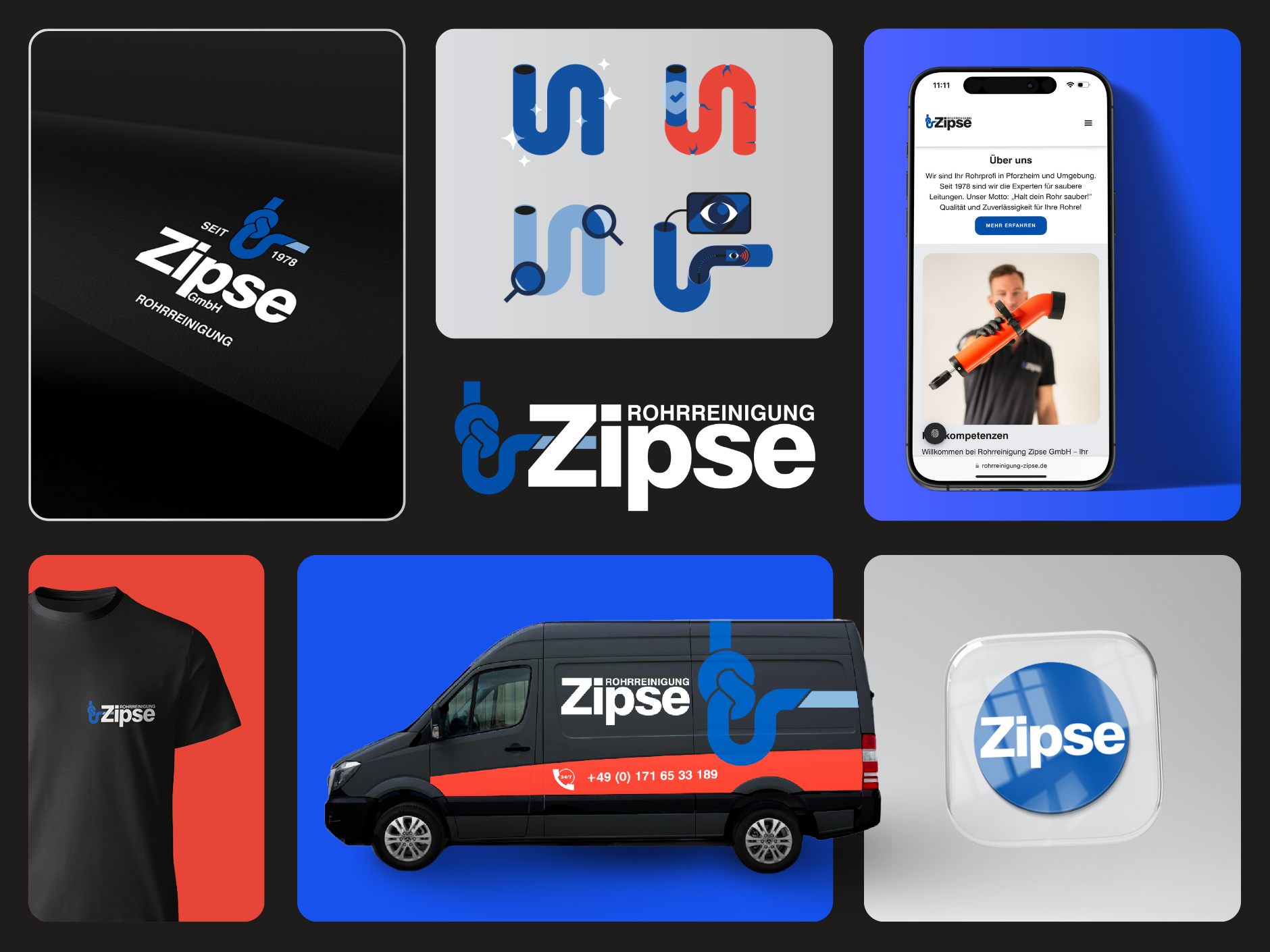 360° Branding - Zipse branding car corporate graphics illustrations logo shirt webdesign webdesigner webflow