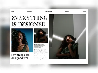 Clothing Shop landing page - Minimalism style design figma ui ux webdesign