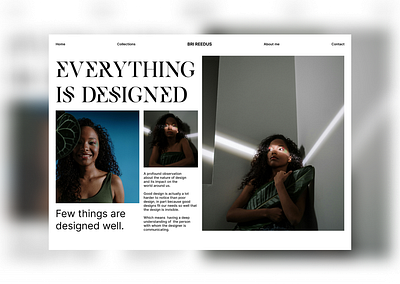 Clothing Shop landing page - Minimalism style design figma ui ux webdesign
