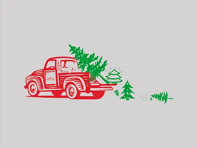 Christmas Truck 3d apparel christmas cloth graphic design logo shirt sport tree truck