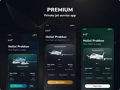 Private jet service 3d app booking branding flight glassmorphism gold graphic design homepage iternary jet pattern premium service travel trip ui ux