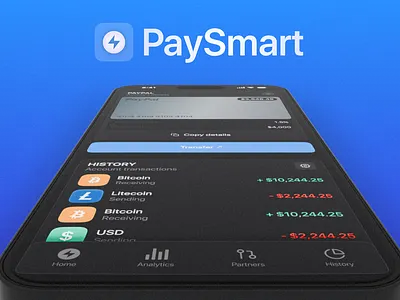 🥏 PaySmart Logo 3d app bitcoin branding card crypto graphic design logo mobile pay paypal smart transfer ui ux wallet