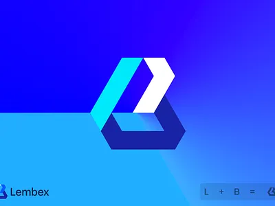 L + B Letter Logo | Lembex Logo Design b branding business concept crypto geometry gradient grow l logo logoconcept logodesigner logoidea logomark logos minimal startup symbol technology web3
