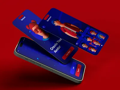 OSTOMI APP MOCK UP 3d branding graphic design motion graphics ui