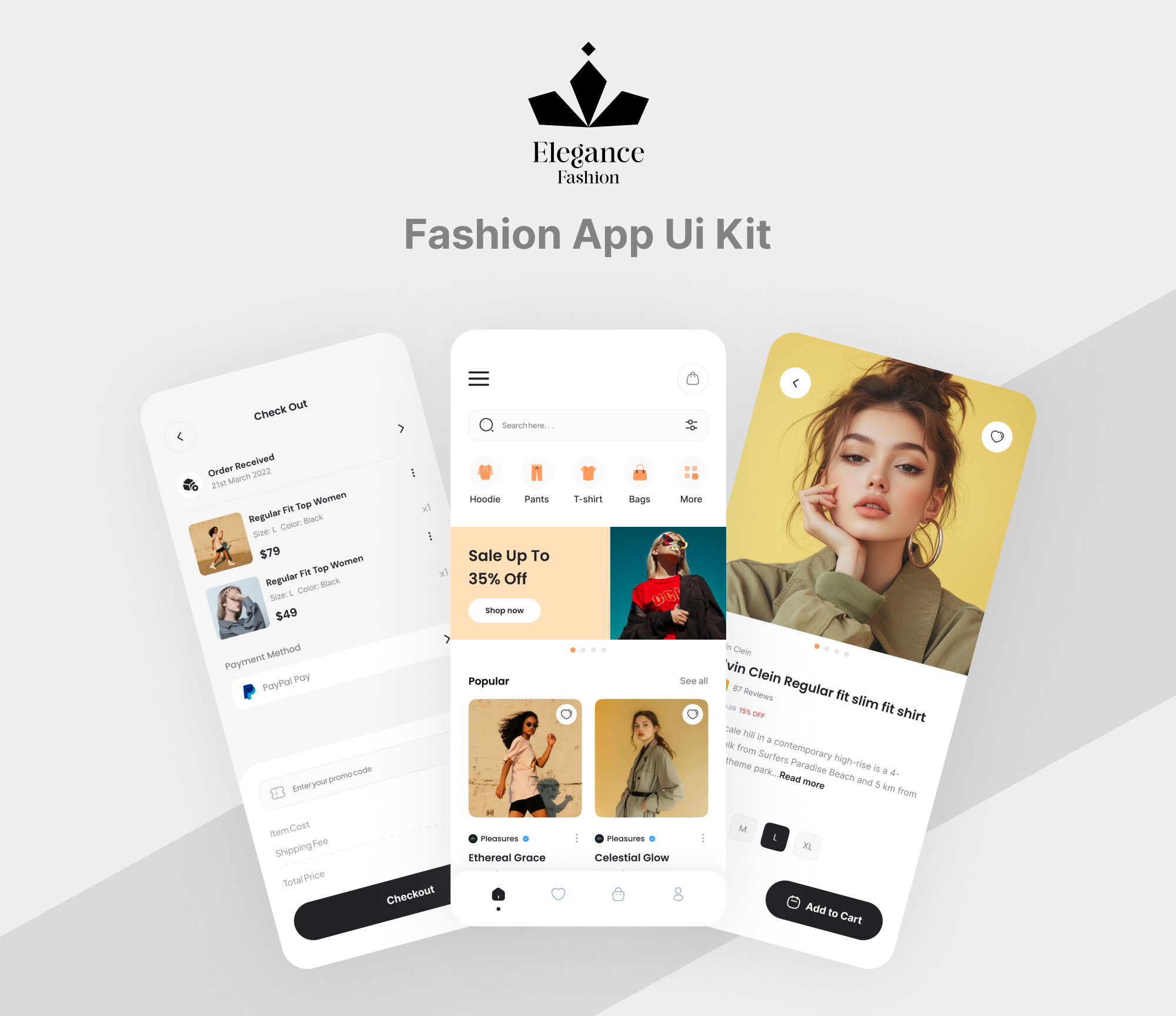 Elegance Fashion – Clothing & Apparel App UI 3d app design app ui branding business corporate creative design fashion figma graphic graphic design logo modern professional ui ui design ux design
