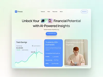 Fintech Hero Design fintech design fintech web design fintech website fintech website design framer framer website landing page design modern saas website modern website saas website design uiux design visual design