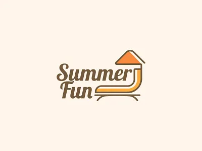 Summer Fun Logo beach beach design beach logo branding chair clean creative design creative logo design designleague fresh logo fun fun logo graphic design logo logo design logos summer summer logo trendy