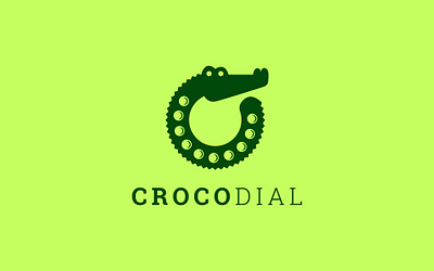 Croco Dial Logo brand identity branding clean logo creative design creative logo croco crocodile crocodile design crocodile logo dail logo design dial dial design fresh concept fresh design logo logo design logo designer telephone logo trendy logo