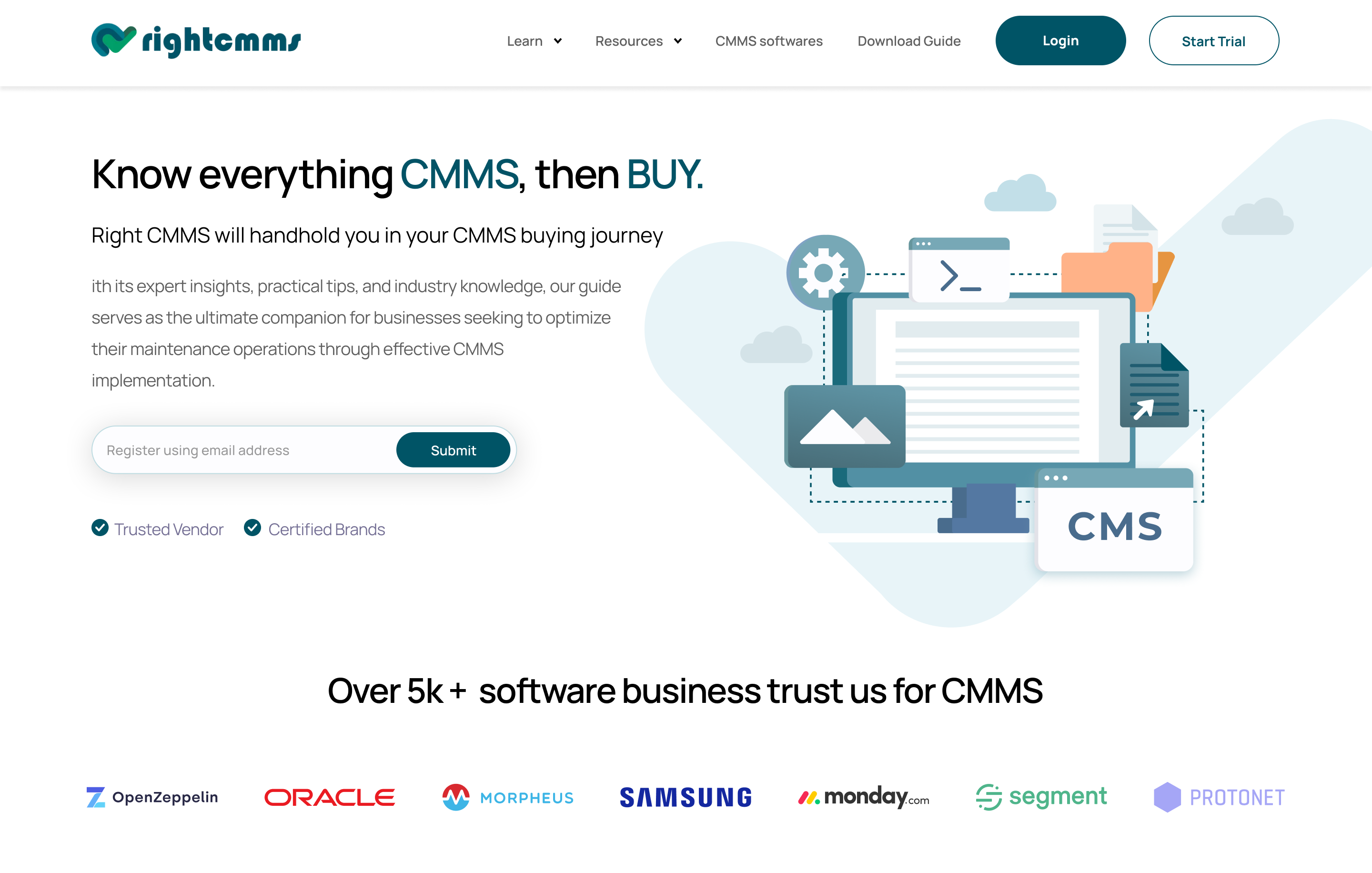 Example of Landing Page Design UI/UX
