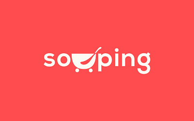 Souping Logo bowl bowl design bowl logo branding cart cart logo food foodcart fresh design logo logo design minimal minimal logo minimalist restaurant logo soup soup logo souping souping logo spoon