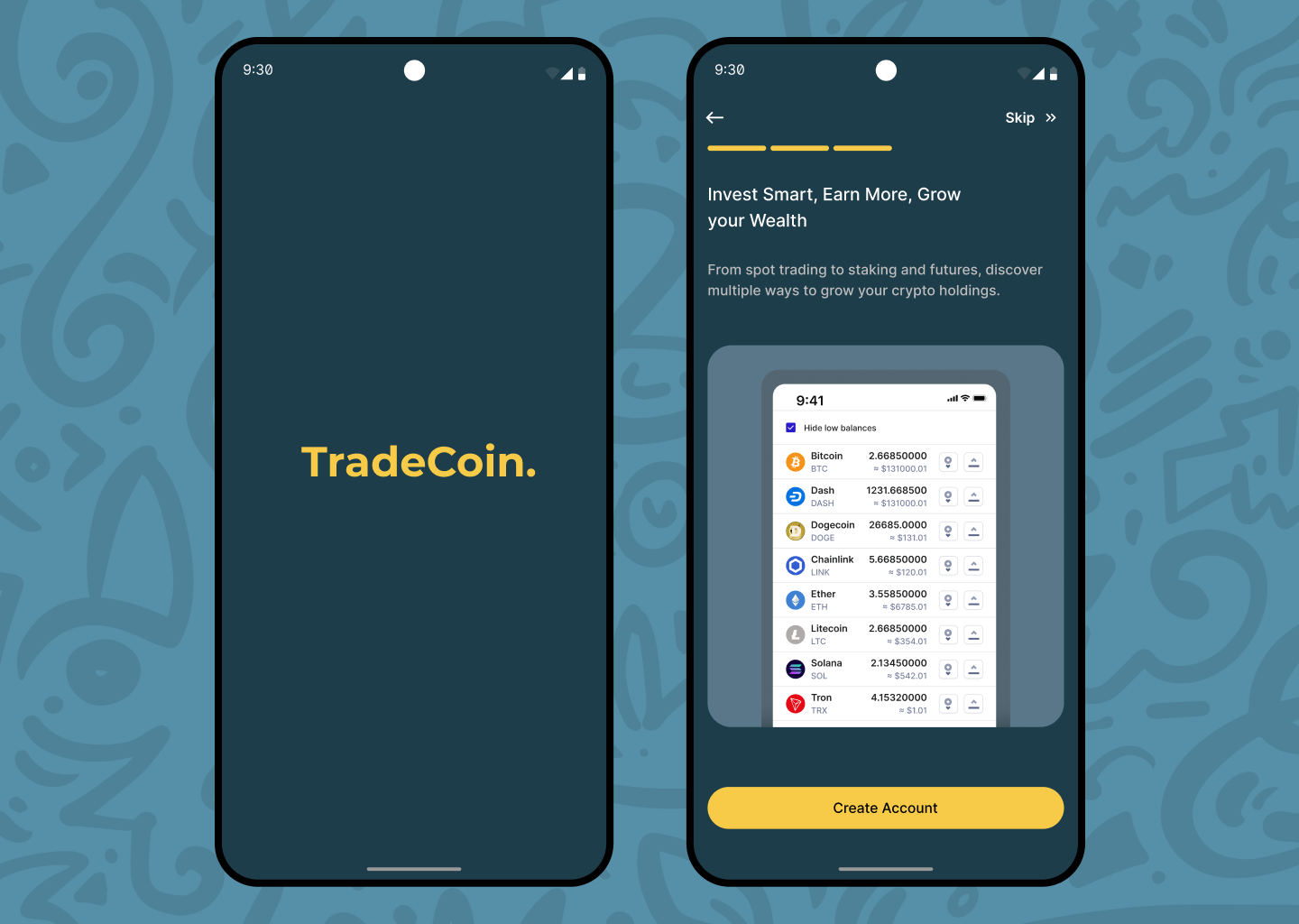 #DailyUI - Onboarding crypto dailyui mobile app web3