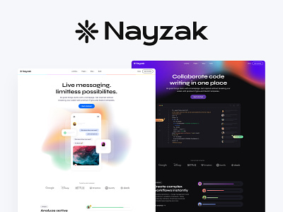 Nayzak - SAAS UI Kit agency corporate figma homepage landing page modern saas sketch startup ui ui kit ux web