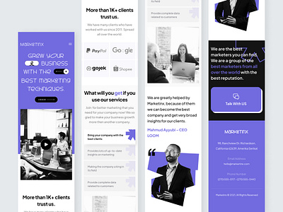 Responsive Marketing Landing Page affiliate business company company profile compro corporate design interface market marketing meet meeting mobile view popular responsive sales simple ui ux web design