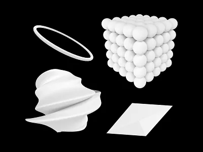 Design assets: Modern 3D White Shapes Collection 3d 3d assets 3d illustration 3d shapes brand design branding design download free graphic assets graphic design illustration modern modern illustration resources ui ux vector webdesign white