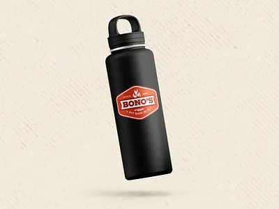 Bono's Bar-B-Que Sticker Mockup branding graphic design sticker