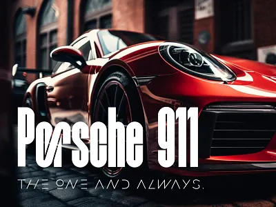 Porsche 911 awesome banner car banner design porsche ui