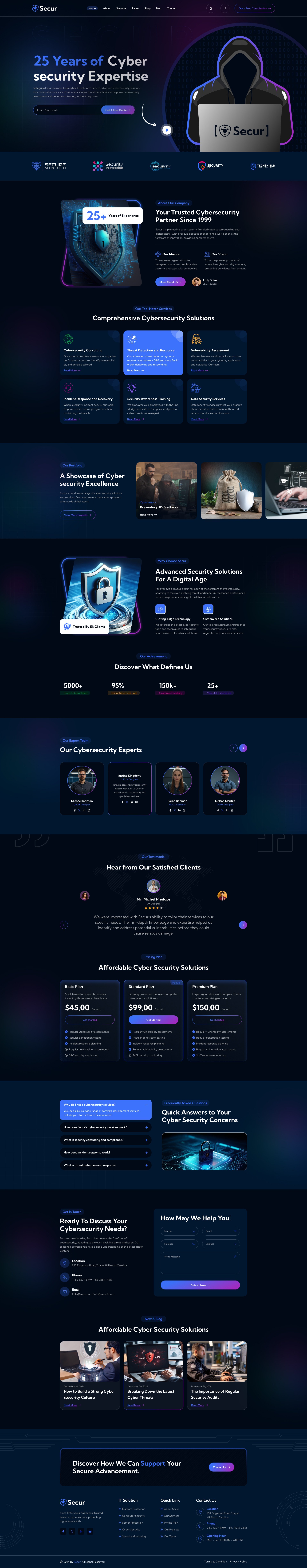 Cyber Security Agency UI/UX Design cyber security digital agency modern ui technology technology agency
