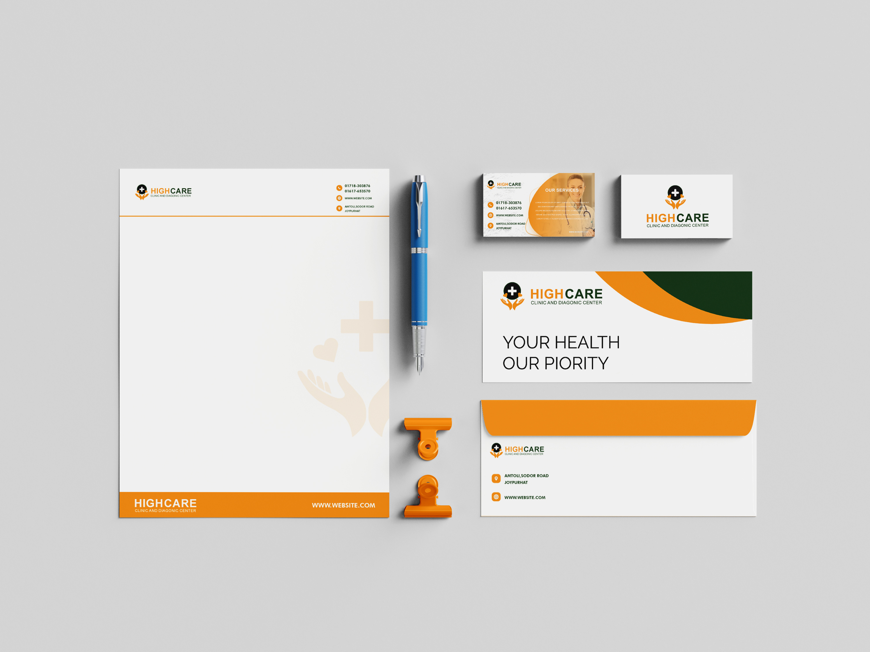 Medical Care Minimalist Brand Identity Guidelines branding graphic design illustration logo typography