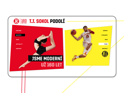 Modern homepage for sport club basketball club design desktop graphic design homepage sport ui ux